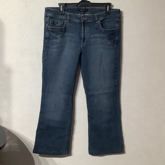 White House Black Market - Sz 12 - bootleg - professional hemmed to 27 length - Picture 2 of 11